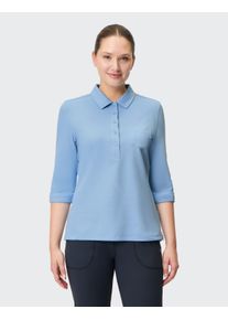 Joy Sportswear Damen Poloshirt "POLOSHIRT GISELE", blau, sportlich, Gr. 38, Obermaterial: 69% Baumwolle, 31% Polyester, Shirts