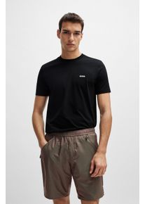BOSS Green Herren Rundhalsshirt "Tee", schwarz, casual, Gr. XXXL, unifarben, Single Jersey, Obermaterial: 95% Baumwolle, 5% Elasthan, Shirts, mit