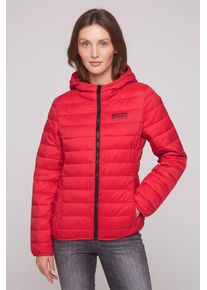 SOCCX Damen Outdoorjacke, rot, casual, Gr. XXXL, bedruckt, bestickt, Material: 100% Polyamid, Futter: 100% Polyester, Füllung: 100% Polyester,