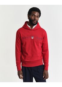 Gant Herren Kapuzensweatshirt "GRAPHIC HOODIE", rot, casual, Gr. L, Sweatware, Obermaterial: 80% Baumwolle, 20% Polyester, Sweatshirts