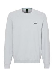 BOSS Green Herren Strickpullover "Momentum-X_CN", grau, casual, Gr. XXL, gestreift, Strick, Obermaterial: 48% Polyester, 39% Schurwolle, 11%