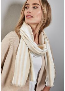 Street One Damen Halstuch, weiß, casual, gestreift, Stoff, 44% Polyacyl, 36% Modal, 19% Baumwolle, 1% Polyester, Modetücher, mit Streifenmuster