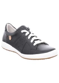 Josef Seibel Damen Sneaker "CAREN 01", Gr. 41, schwarz, Nappaleder, sportlich, Schuhe, Freizeitschuh, Halbschuh, Schnürschuh mit gepolstertem