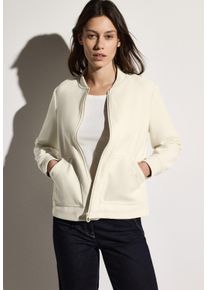 Cecil Damen Blouson, beige, casual, Gr. M, unifarben, Stoff, Obermaterial: 90% Polyester, 10% Viskose; Futter: 100% Polyester, Jacken, mit Stehkragen