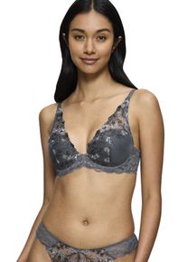 Triumph Damen Schalen-BH "Sensual Spotlight WP", Gr. 75, grau, Microtouch, Spitze, Obermaterial: 64% Polyester, 29% Polyamid, 7% Elasthan, bestickt,