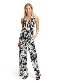 Vera Mont Damen Overall "Vera Mont Jumpsuit mit Bindegürtel", schwarz, casual, Gr. 48, Jersey, Obermaterial: 96% Polyester, 4% Elasthan. Futter: 100%