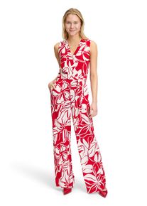 Vera Mont Damen Overall "Vera Mont Jumpsuit mit Bindegürtel", rot, casual, Gr. 40, Jersey, Obermaterial: 96% Polyester, 4% Elasthan. Futter: 100%