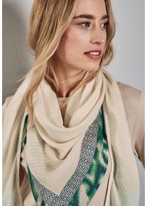Street One Damen Halstuchcotton beige, casual, Strukturmuster, Stoff, 83% Modal, 17% Viskose, Modetücher, mit grafischem Muster