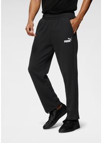 Puma Herren Jogginghose "ESS LOGO PANTS TR OP SRL", schwarz, sportlich, Gr. S, unifarben, Sweatware, Obermaterial: 68% Baumwolle, 32% Polyester,