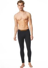 Bruno Banani Herren Lange Unterhose "Warm Up", Gr. XXXL, schwarz, Obermaterial: 93% Baumwolle, 7% Elasthan, unifarben mit Farbeinsatz, bedruckt,