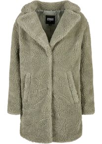 Urban Classics Damen Parka "Urban Classics Damen Ladies Oversized Sherpa Coat", weiß, casual, Gr. 5XL, unifarben, 100% Polyester, Jacken