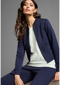 Laura Scott Damen Kurzblazer, blau, feminin, Gr. 40, unifarben, Web, Obermaterial: 60% Baumwolle, 40% Polyester. Futter: 100% Polyester, Blazer, im