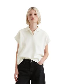 Marc O'Polo Damen Poloshirt, weiß, casual, Gr. XS, MARC O'POLO DENIM, Jersey, Obermaterial: 100% Baumwolle, Shirts