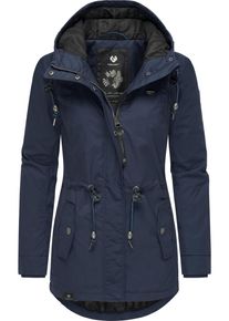 Ragwear Damen Winterjacke "Monadis Black Label", blau, modisch, Gr. XS, Außenmaterial: 65% Polyester, 35% Baumwolle, Innenfutter: 100% Polyester,