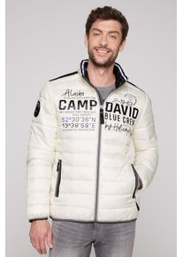 CAMP DAVID Herren Outdoorjacke, grau, casual, Gr. XXL, bedruckt, bestickt, Material Oberstoff: 100% Polyester, Futter: 100% Polyester, Füllung: 100%