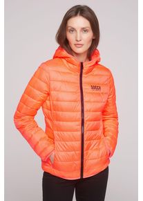 SOCCX Damen Outdoorjacke, orange, casual, Gr. S, bedruckt, bestickt, Material: 100% Polyester, Futter: 100% Polyester, Füllung: 100% Polyester,