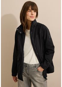 Cecil Damen Kurzjacke, schwarz, casual, Gr. L, unifarben, Stoff, Obermaterial: 58% Polyester, 32% Baumwolle, 10% Nylon; Futter: 100% Polyester,