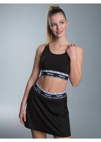 TRIGEMA Damen Sweater "TRIGEMA Sport-Set aus Sport-Bustier und Skort", schwarz, sportlich, Gr. M, 85% Polyester, 15% Elastan, Sweatshirts