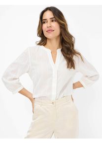 Brax Damen Shirtbluse "Style VELIA", weiß, Gr. 44, 100% Baumwolle, Blusen