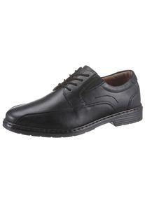 Josef Seibel Herren Schnürschuh "Alastair", Gr. 39, schwarz, Glattleder, unifarben, klassisch, Schuhe, mit feinen Ziernähten, Freizeitschuh,
