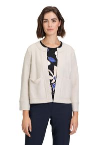 Betty Barclay Damen Jackenblazer "Betty Barclay Blazer-Jacke mit Taschen", beige, casual, Gr. 42, Obermaterial: 60% Viskose, 40% Wolle., Blazer,