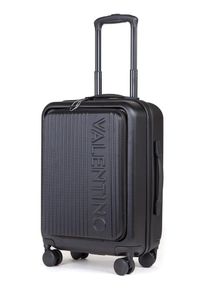 Valentino Handbags VALENTINO BAGS Koffer "LEXPLOR, 55 cm", schwarz, Kunststoff, festlich, Koffer, Handgepäck-Trolley Reisegepäck Hartschalenkoffer Easy-Access Frontfach