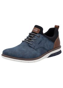 Rieker Herren Slip-On Sneaker, Gr. 41, blau, Lederimitat, Textil, kontrastfarbene Details, sportlich, Schuhe, Schlupfschuh, Halbschuh, Freizeitschuh