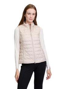 Betty Barclay Damen Strickweste "Betty Barclay Steppweste mit Reißverschluss", beige, casual, Gr. 40, Obermaterial: 100% Polyamid., Westen,