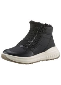 Ara Damen Winterboots "MASSA", Gr. 6,5, schwarz, Textil, Glattleder, unifarben, sportlich, Schuhe, Snowboots, Winterstiefelette, GORETEX,