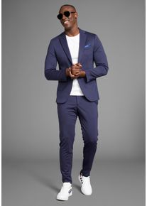 Bruno Banani Herren Anzug "Jersey", blau, casual, Gr. 56, Jersey, Obermaterial: 60% Polyester, 35% Viskose, 5% Elasthan. Futter: 100% Polyester,