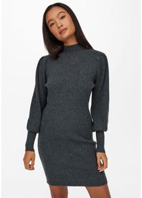 Only Damen Strickkleid "ONLKATIA L/S DRESS KNT NOOS", grau, modisch, Gr. M, meliert, Strick, Obermaterial: 50% Viskose, 27% Nylon, 23% Polyester,
