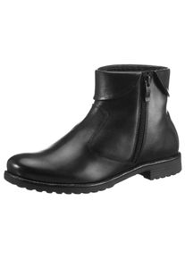Ara Damen Stiefelette "LIVERPOOL", Gr. 7, schwarz, Glattleder, klassisch, Schuhe, Schlupfboots, Klassikboots mit Reißverschluss außen, G-Weite