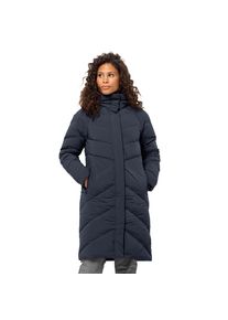 Jack Wolfskin Damen Daunenmantel "MARIENPLATZ COAT W", blau, sportlich, Gr. XL, Obermaterial: 87% Polyamid, 13% Elasthan. Futter: 100% Polyester.