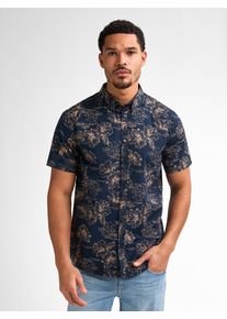 Herren Kurzarmshirt, blau, casual, Gr. XXXL, PETROL INDUSTRIES, bedruckt, Jersey, Obermaterial: 97% Baumwolle, 3% Elasthan, Shirts, mit All-Over Print