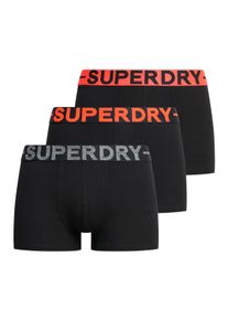 Superdry Herren Boxershorts "TRUNK TRIPLE PACK", Gr. L, orange, Jersey, Obermaterial: 95% Baumwolle, 5% Elasthan, unifarben, Unterhosen