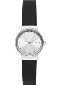 Skagen Damen Quarzuhr "FREJA LILLE", schwarz, Armbanduhren, Armbanduhr, Damenuhr, Edelstahlarmband, Mineralglas, analog