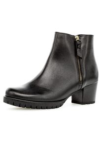 Gabor Damen Stiefelette, Gr. 37, schwarz, Nappaleder, unifarben, klassisch, Schuhe, in Weite G (weit)