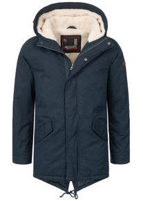 Herren Winterjacke "ASMauro", blau, Gr. S, Alessandro Salvarini, Obermaterial: 100% Baumwolle; Innenmaterial: 100% Polyester, Jacken, mit warmem