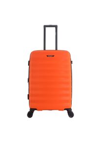 Saxoline Koffer "Flow", orange, casual, Koffer, aus robustem ABS/PC-Material