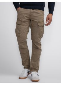 Herren Cargohose, braun, casual, Gr. 38, PETROL INDUSTRIES, Web, Obermaterial: 98% Baumwolle, 2% Elasthan, Hosen