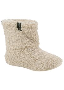 VERBENAS Damen Hüttenschuhe "Yaiza Curly", Gr. 39, beige, Textil, klassisch, Schuhe, Homeslipper, Schlupfboots, Hausschuh in Kuschel-Optik