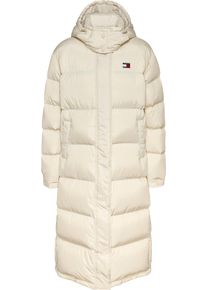 Tommy Jeans Damen Steppmantel "TJW ALASKA LONG PUFFER EXT", beige, casual, Gr. XL, unifarben, Web, Obermaterial: 100% Polyester. Futter: 100%