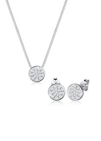 Elli Damen Schmuckset "Zirkonia 925 Sterling Silber", OneSize,mit Stein, silber, Silber 925 (Sterlingsilber), Schmuck-Sets