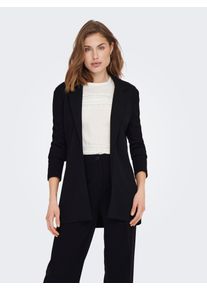 Only Damen Longblazer "ONLAGNETE L/S LOOSE BLAZER TLR", schwarz, modisch, Gr. XS, unifarben, Web, Obermaterial: 95% Polyester, 5% Elasthan, Blazer