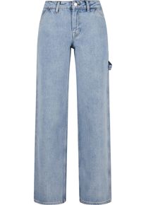 2Y STUDIOS Damen Bequeme Jeans "2Y Studios 2Y Anela Worker Baggy Jeans", blau, casual, Gr. 31, unifarben, 100% Baumwolle, Jeans