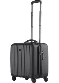 JSA Herren Business-Koffer "2-in-1 Trolley", schwarz, ABS, Polycarbonat, Kunststoff, Koffer