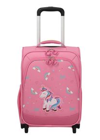 Travelite Kinderkoffer "MINIMOVER 2w", rosa, Polyester, festlich, Koffer, Kindertrolley Aufsteckfunktion