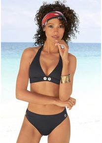 Vivance Set: Triangel-Bikini 'Pauline' schwarz Gr. 32 Cup A/B. Mit Knöpfe. Ohne Bügel