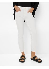 Brax Damen Röhrenjeans Style SHAKIRA S WHITE, denim weiß, Gr. 42L