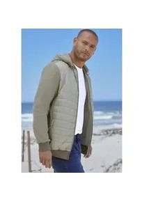 H.I.S. Kapuzensweatjacke H.I.S, Herren, Gr. S (44/46), grün (khaki), angeraute Sweatware, Obermaterial: 60% Polyester, 40% Baumwolle. Einsatz: 100% Polyester, unifarben, sportlich, bequem, Langarm eingesetzt angesetztes Bündchen, Sweatjacken, im vorderen Bereich gesteppt, mit abnehmbarer Kapuze